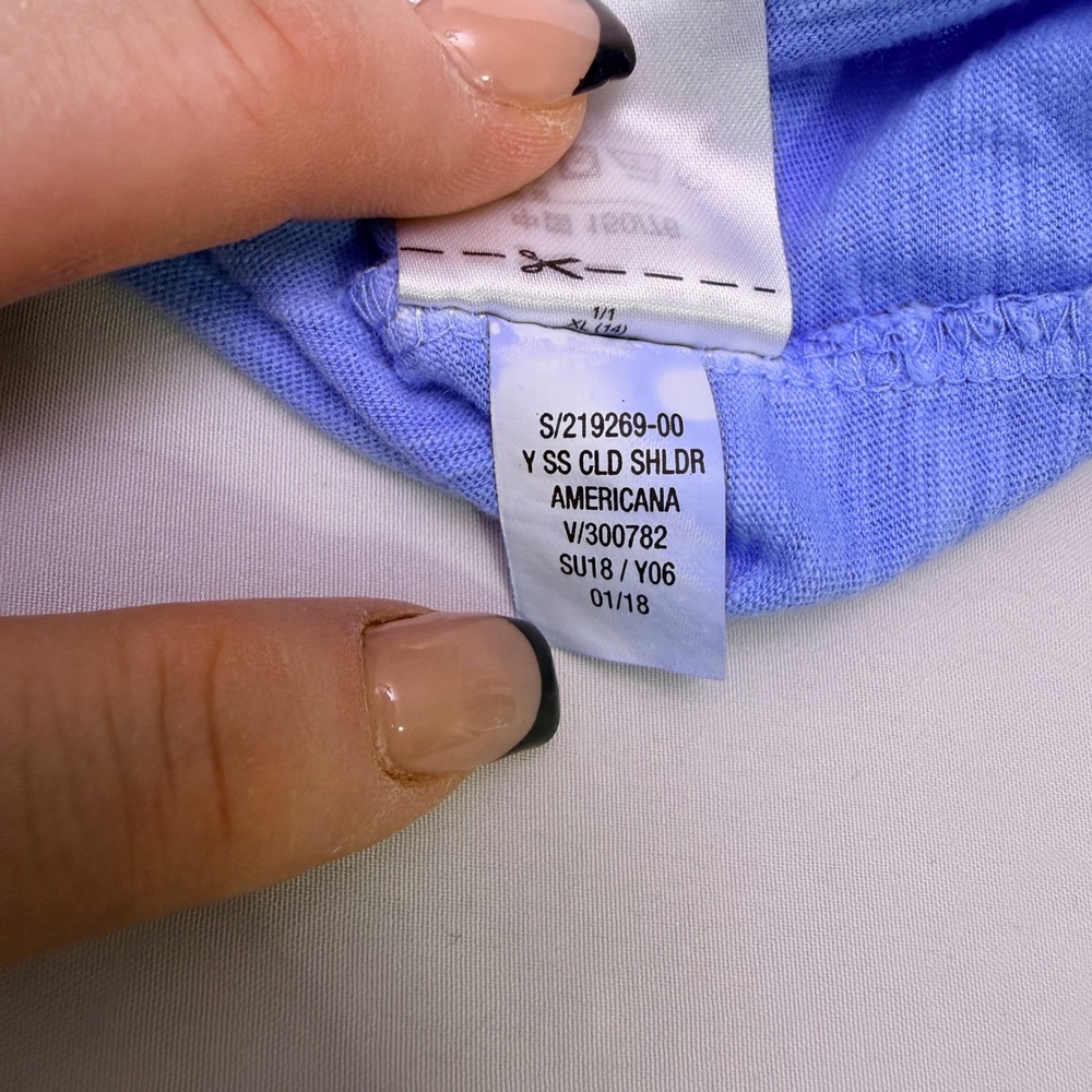 Girls T-Shirt with open shoulders - Picture 8 of 8